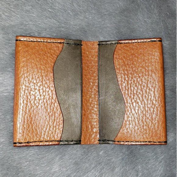 ScapeGrace Designs Pebbled Brown and Olive Wallet